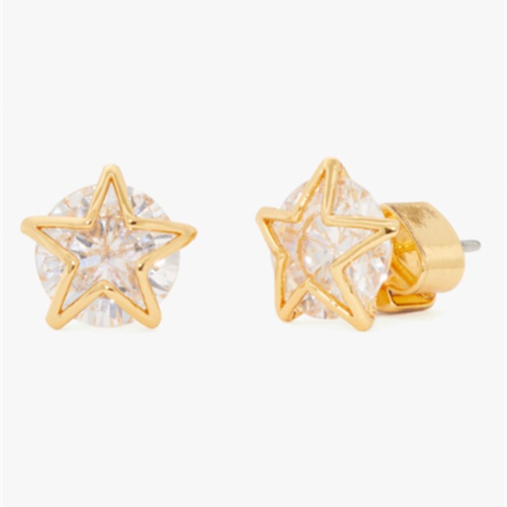 Kate Spade earrings gold star crystal earrings